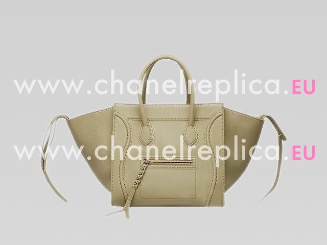 Celine Small Square Phantom Luggage Calfskin Bag In Grey 133257GRE