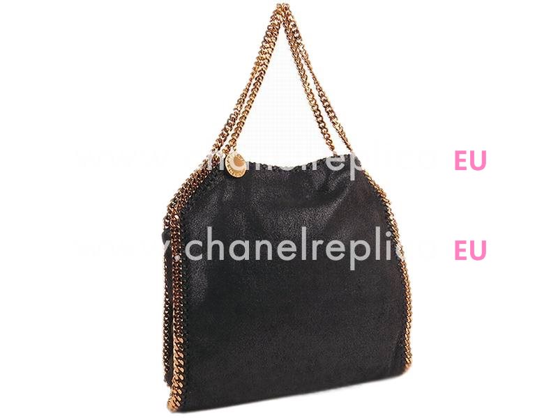 Stella McCartney Falabella Tote Medium Size Gold Chain Bag Black S866144