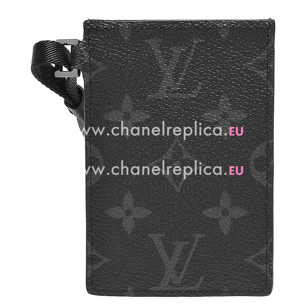 Louis Vuitton Monogram Eclipse Ribbon Card holder M61690