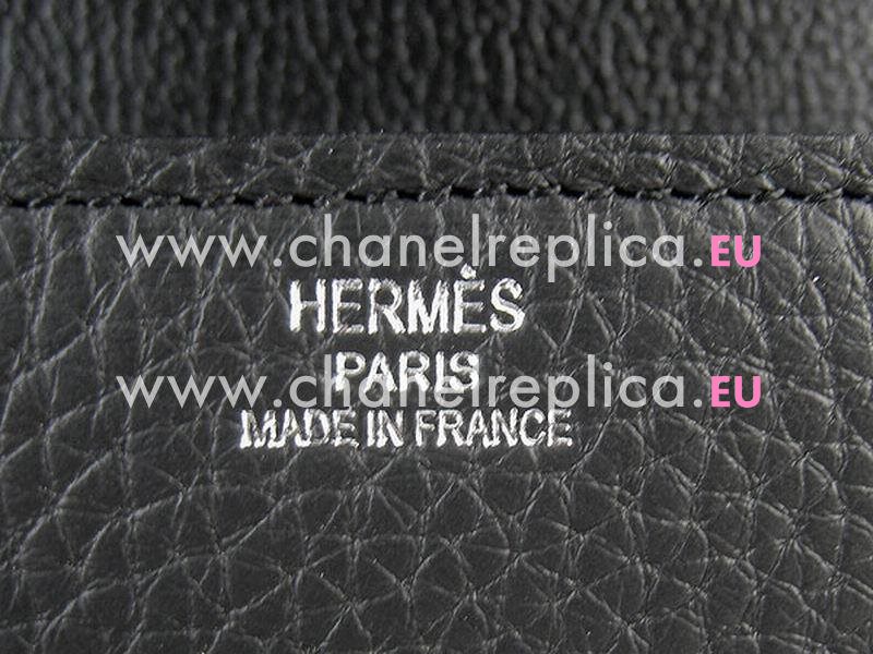 Hermes Clemence Constance Bag Micro Mini In Black(Silver) H1017BS
