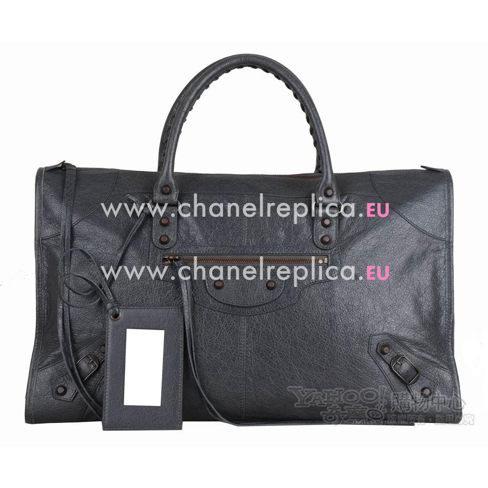 Balenciage Gaint 12 Work Lambskin Aged Brass hardware Bag Black B4520477