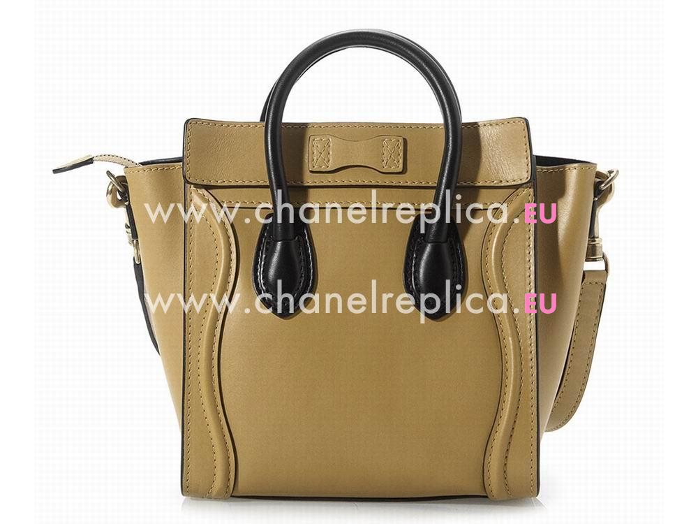 Celine Smooth Calfskin Nano Luggage Micro Earth Yellow CE62027