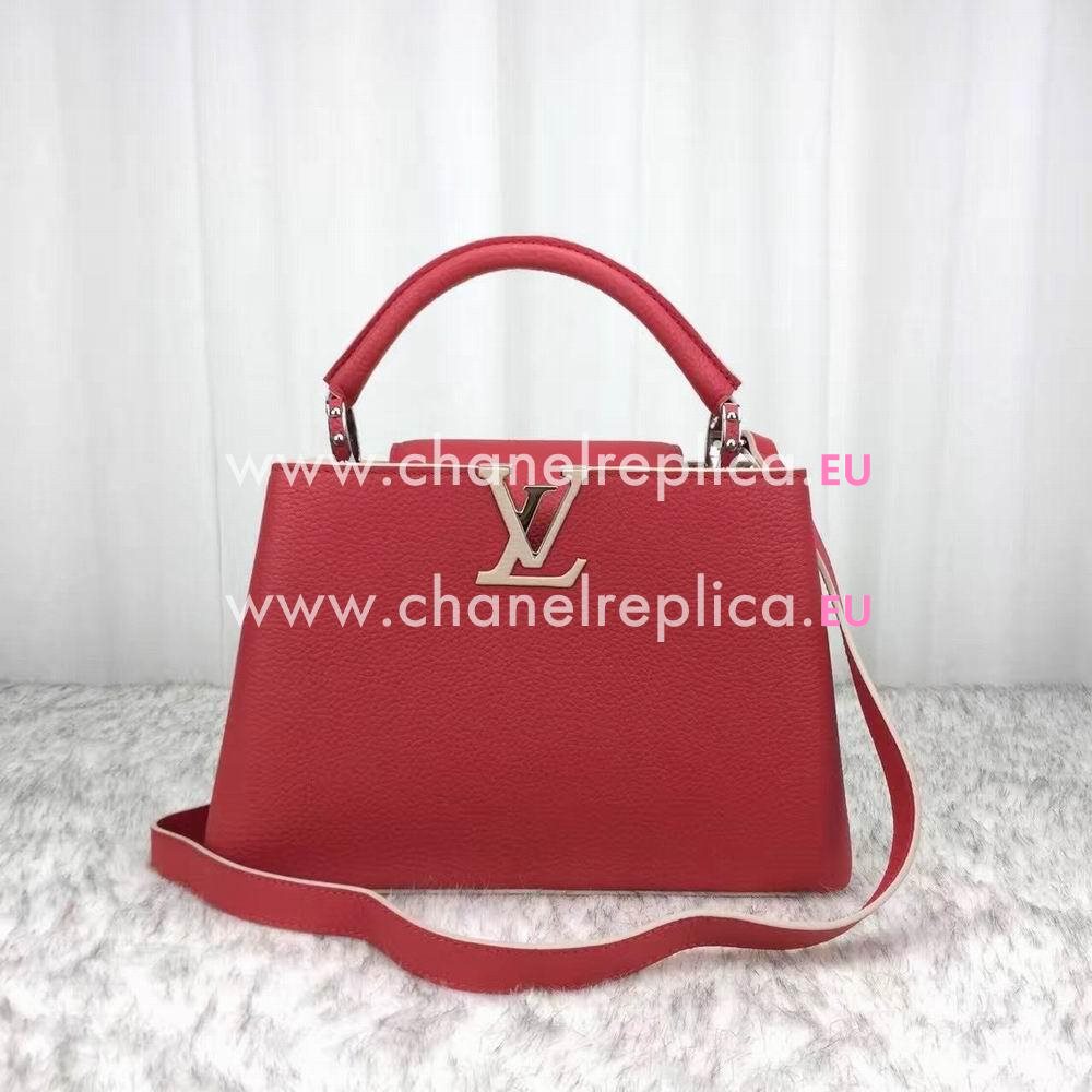 Louis Vuitton Capucines BB Taurillon Leather Bag In Rubis M94754