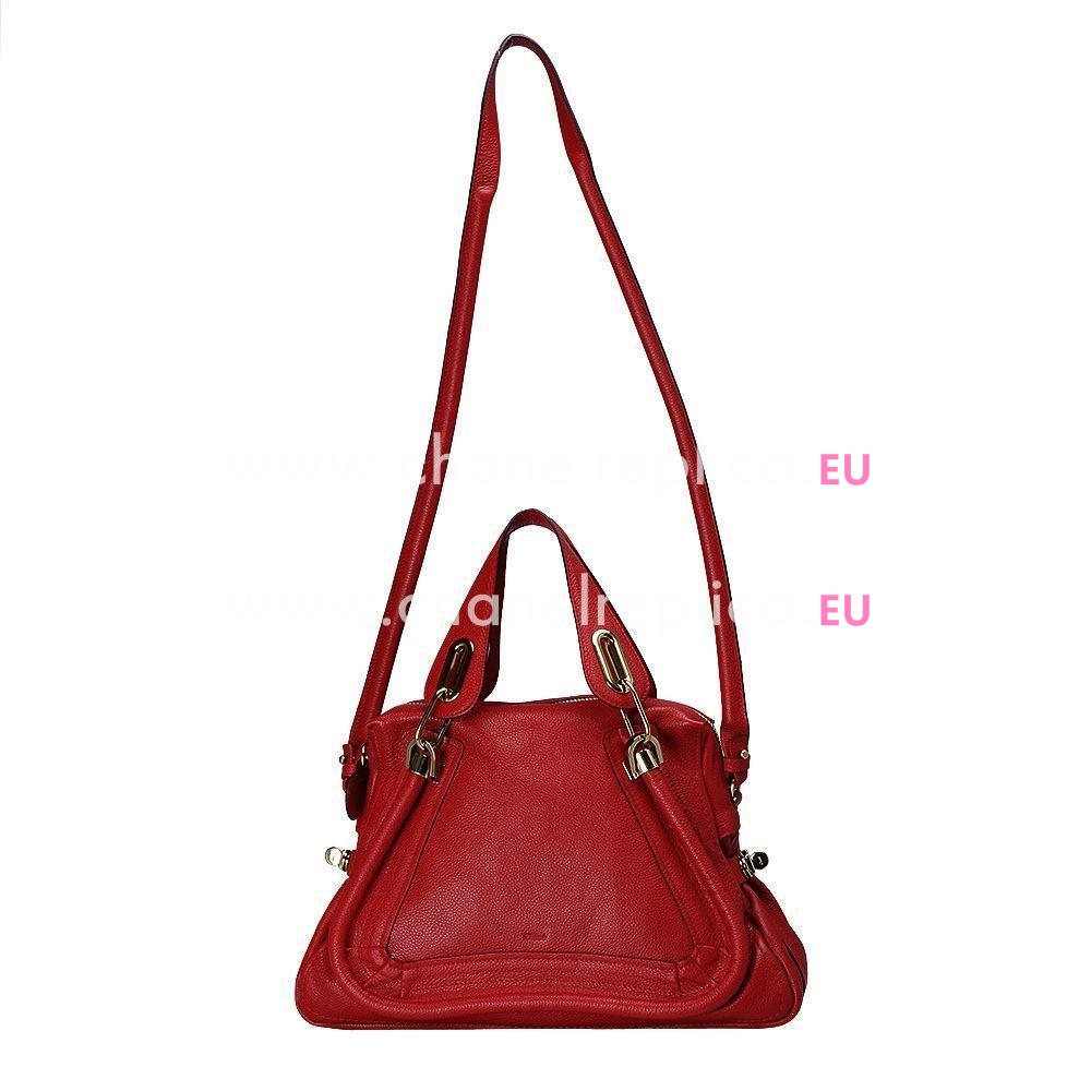 Chloe It Bag Party Caviar Calfskin Bag In Cherry red C5365769