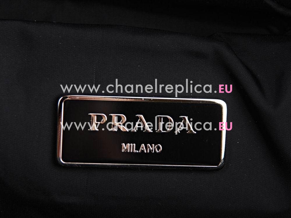 Prada Quilted Nylon Triangle Logo Bag Black P472720