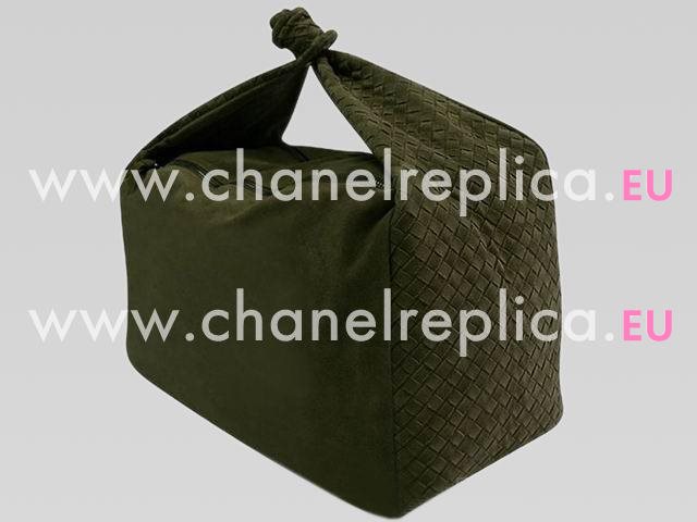 Bottega Veneta Intrecciato Nappa Weave Large Veneta Atrovirens BVb013