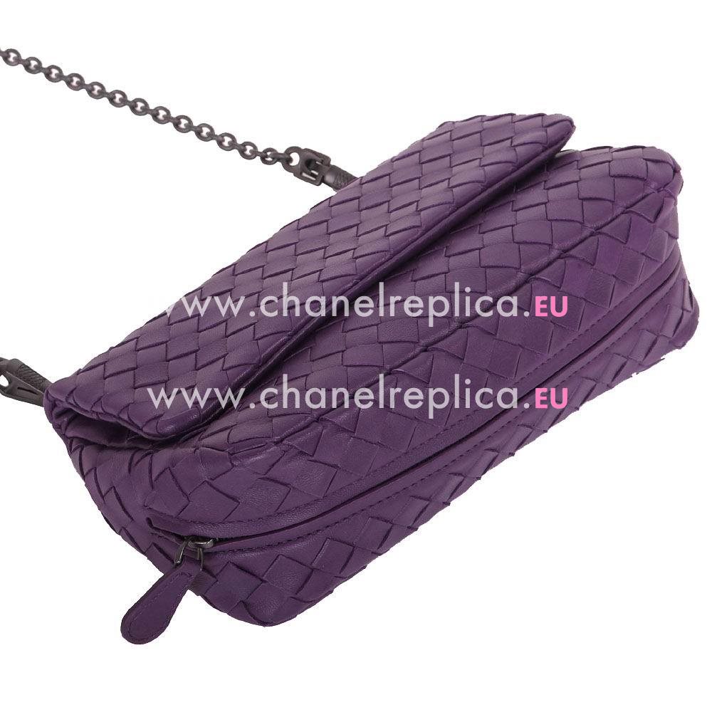 Bottega Veneta Crossbody Nappa Woven Shouldbag Purple B5941672