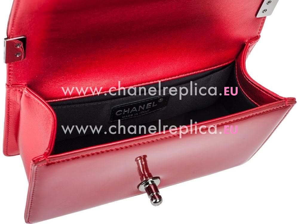 Chanel Boy Collection Patent Leather Mini Size Bag Red A67086