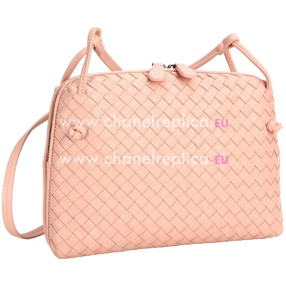 Bottega Veneta Crossbody Nappa Woven Shouldbag Pink B5835574