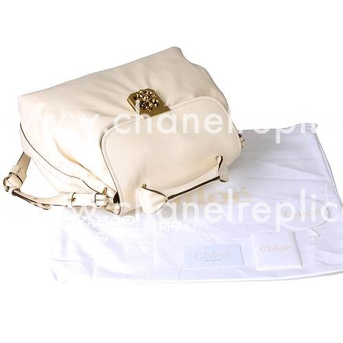 Chloe Elsie Buffalo hide Bag In Cream C4675852