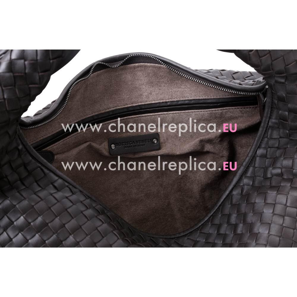 Bottega Veneta Intrecciato Maxi Nappa Weave In Black B6110606