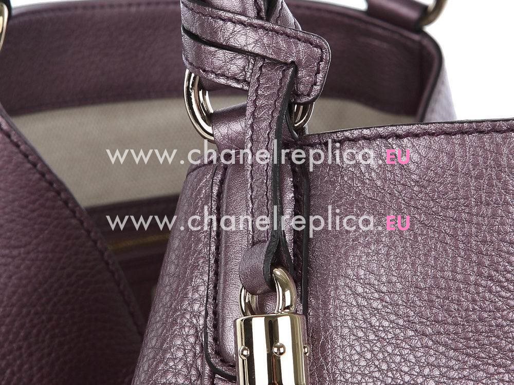 Gucci Soho GG Caviar Calfskin Bag Champagne Purple G282309