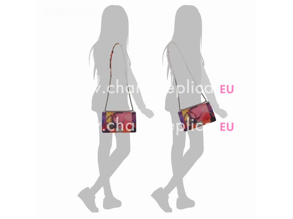 Chanel 2015 Calfskin Boy Flap Bag Colorful A90803 A90803