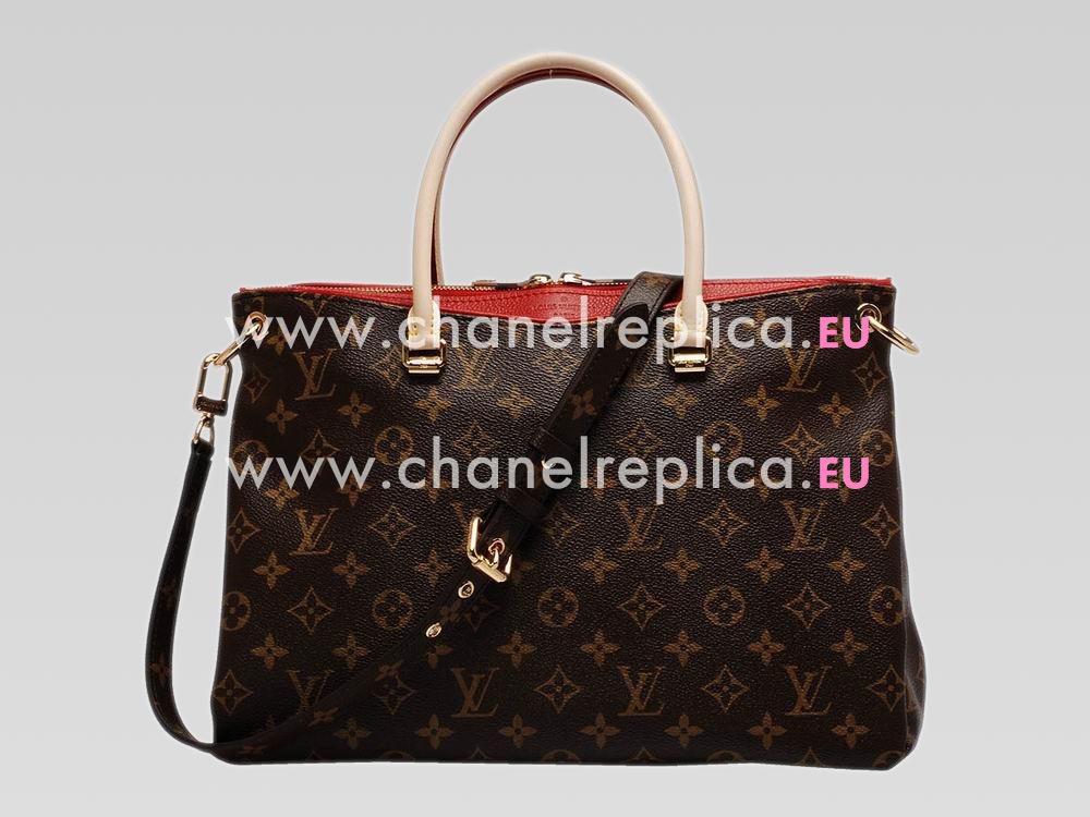 Louis Vuitton Monogram Canvas Pallas Bag Cerise M41175