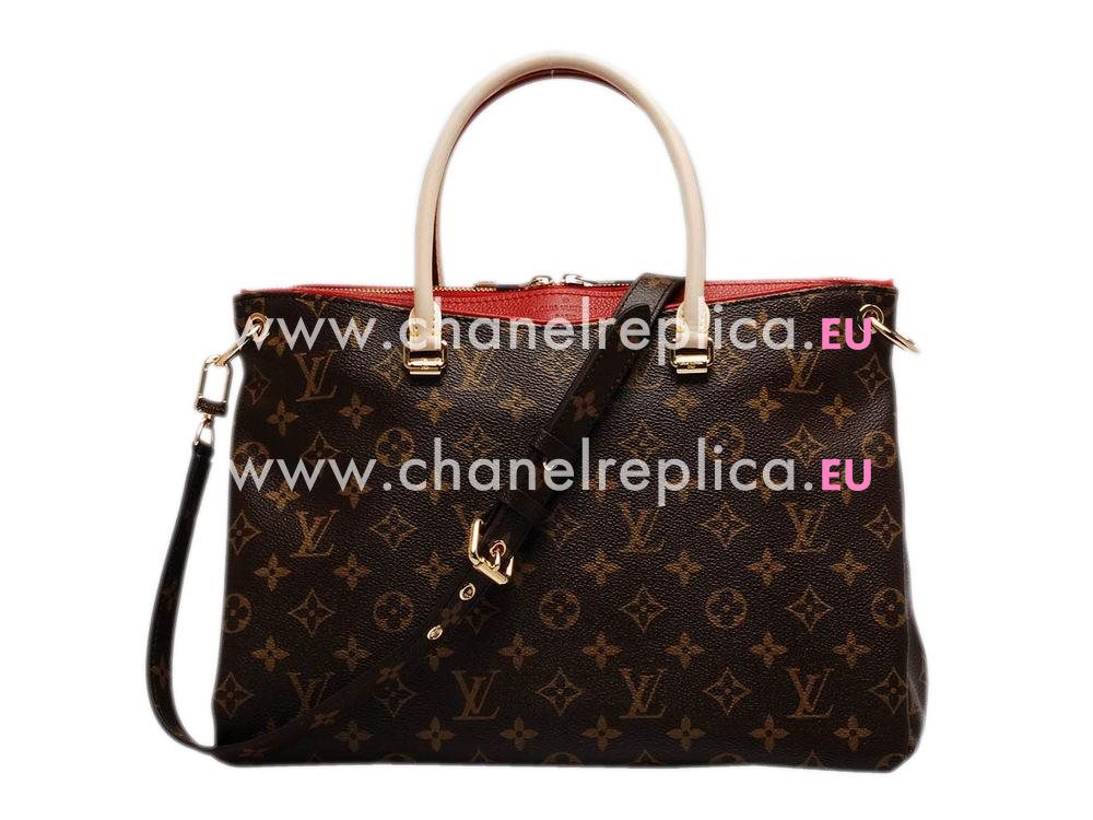 Louis Vuitton Pallas Monogram Canvas Bag Cherry M41175