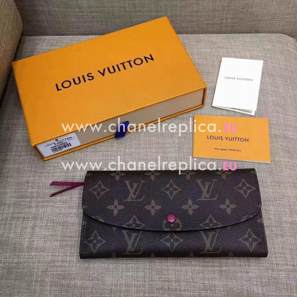 Louis Vuitton Emilie Monogram Canvas Wallet M60697