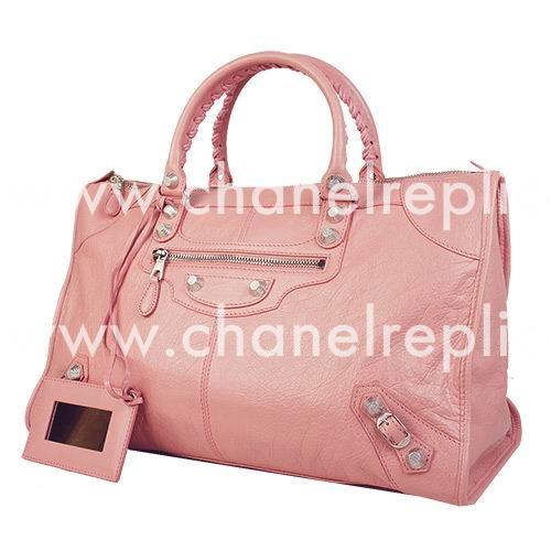 Balenciage Gaint 12 Work Lambskin Silvery hardware Bag Pink B2055107