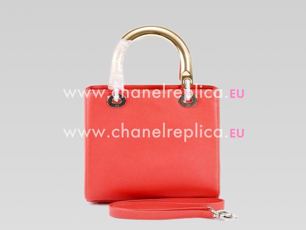 Lady Dior Lambskin With Medals Bag In Red 164746