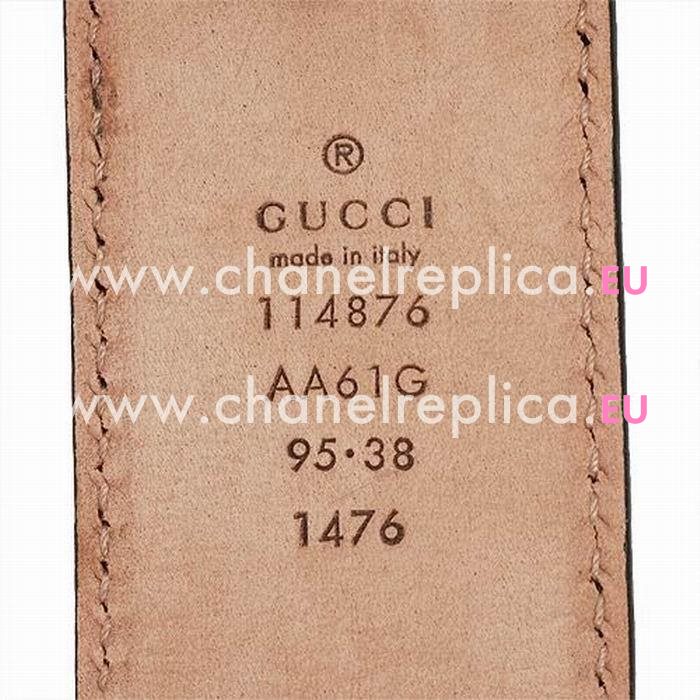 Gucci Guccissima GG Embossed Cowhide Belt Gold Buckle G5337805