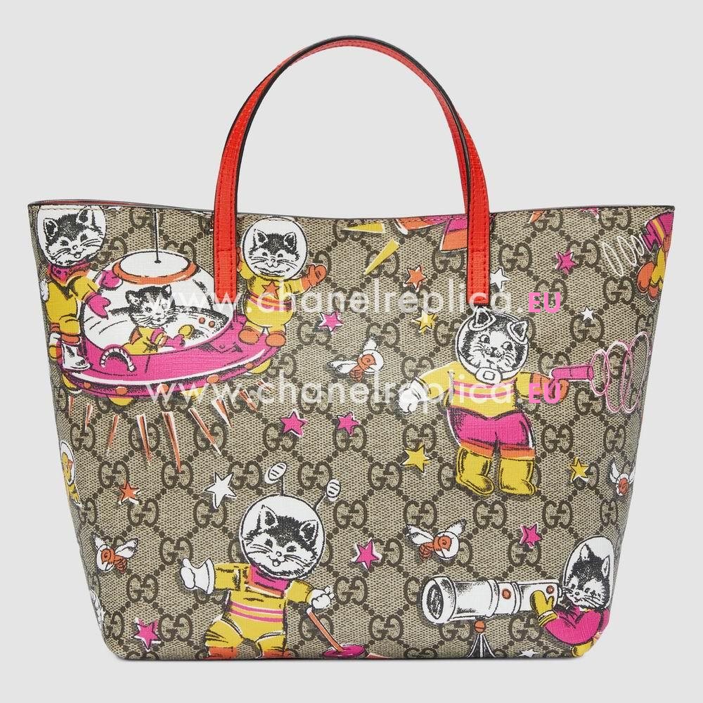 Gucci Childrens GG space cats tote bag 410812 9CU3N 8337