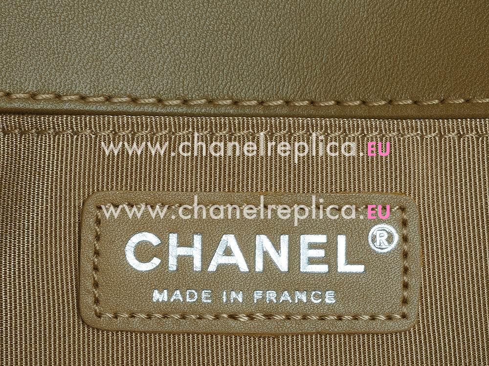 Chanel Paris-Shanghai Cowhide Fringed Boy Camel A551677