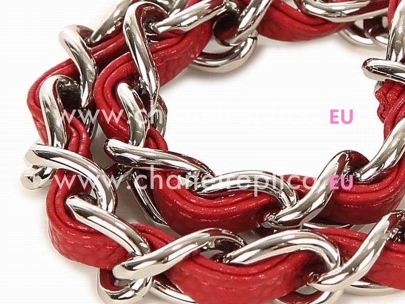 Chanel Caviar Jumbo Double Flap Bag Red Silver Chain A58600Y06500