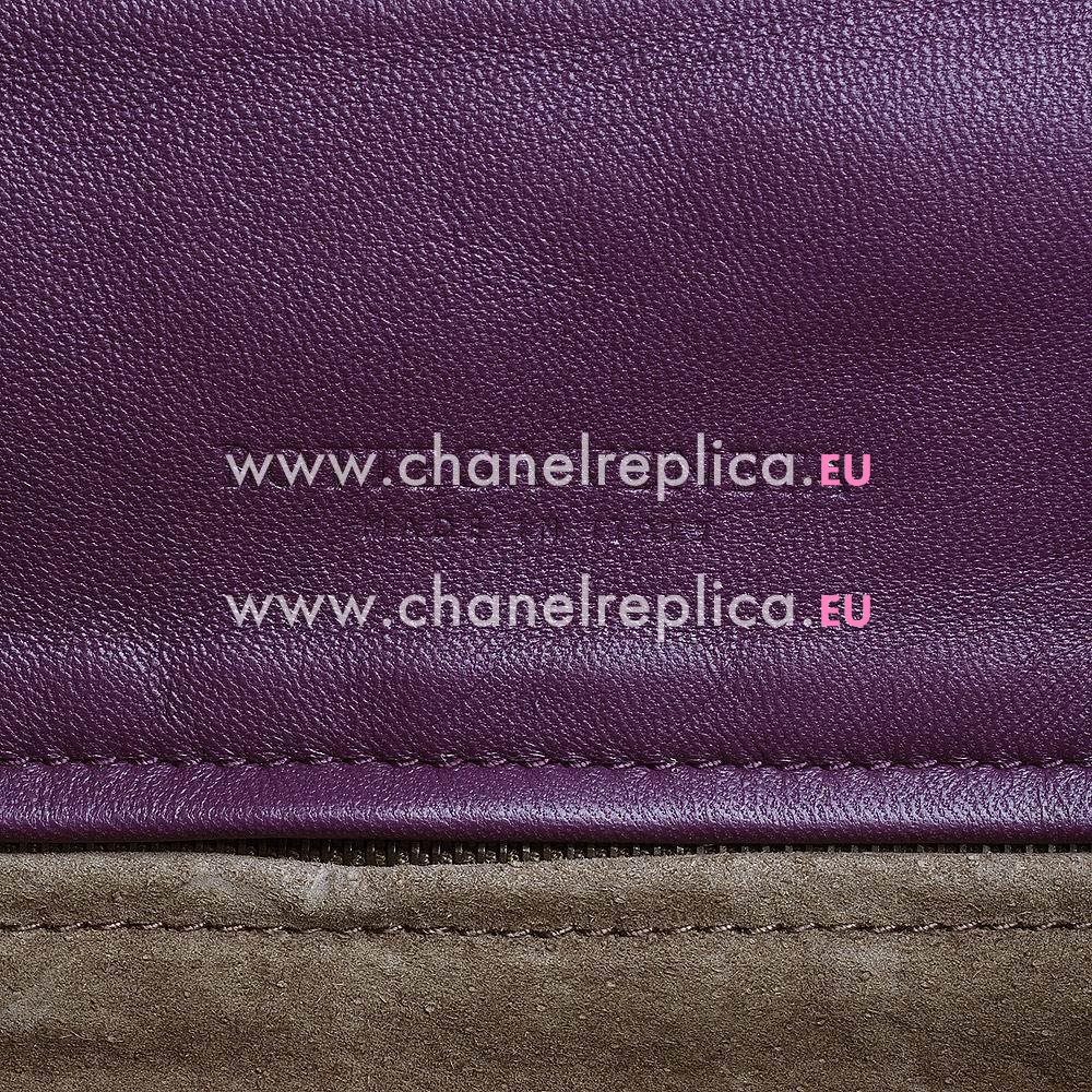 Bottega Veneta Crossbody Classic Nappa Woven Shouldbag Purple B6110401