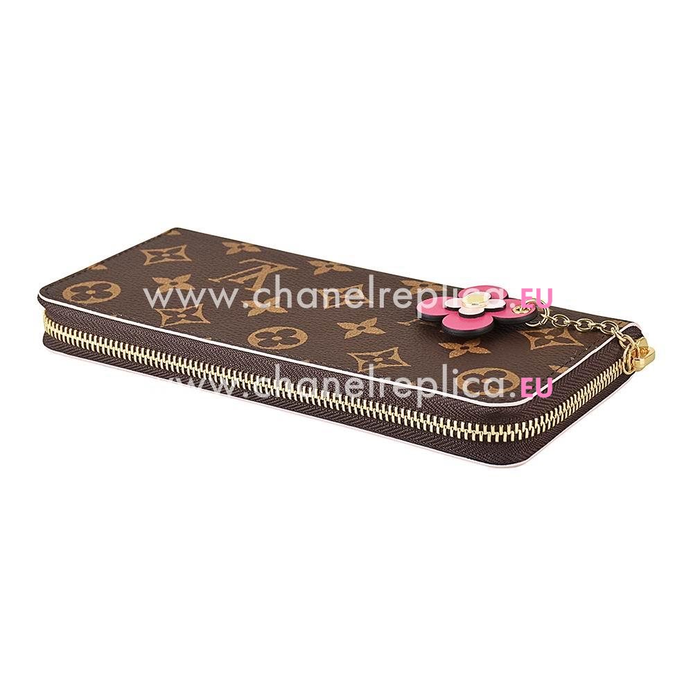 Louis Vuitton Monogram Canvas Clemence Wallet M64201