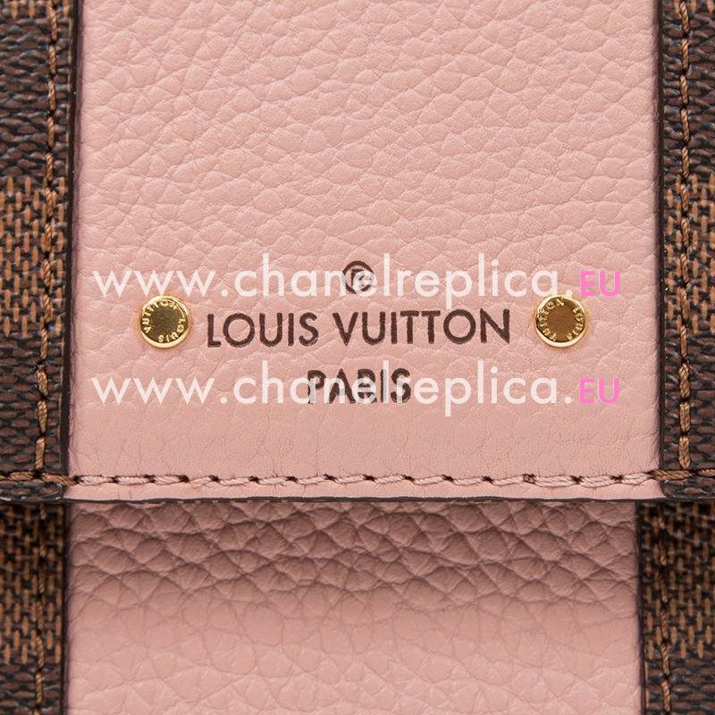 Louis Vuitton Damier Ebene Canvas Cuir Taurillon Leather Bond Street BB Magnolia N41071