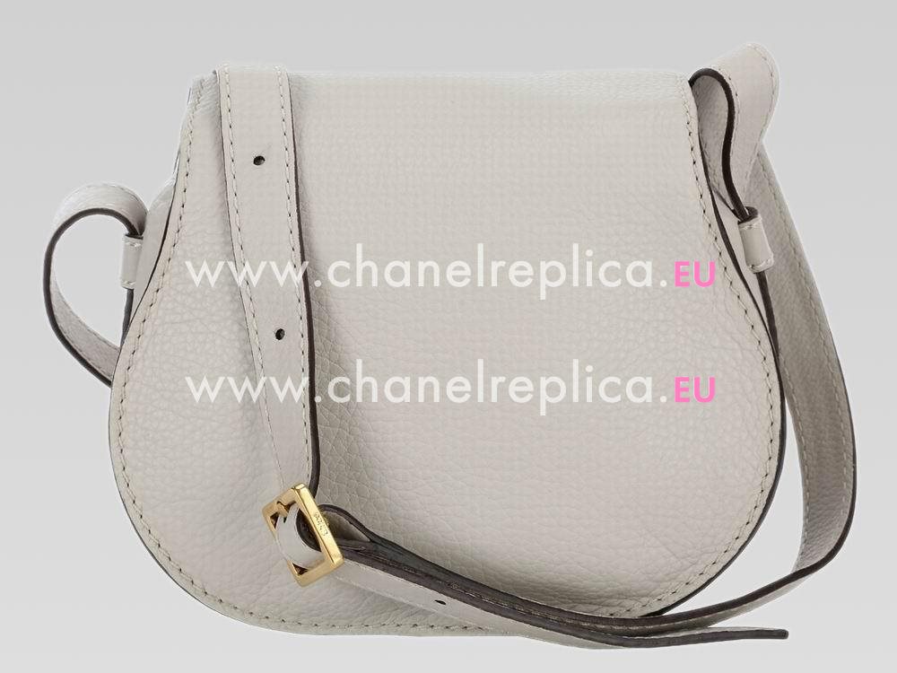 CHLOE Nano Marcie Calfskin Crossbody Bag Offwhite C460376