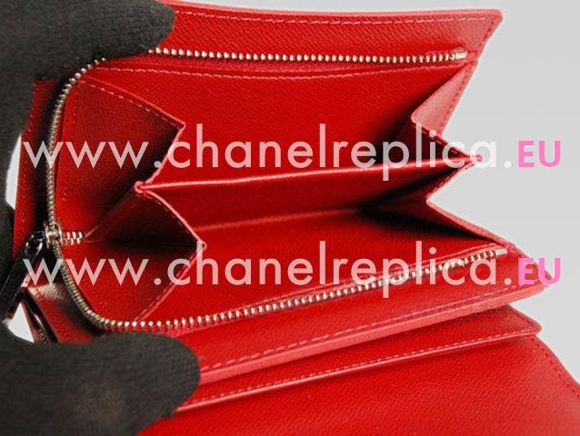 LOUIS VUITTON EPI LEATHER JOEY RUBIS WALLET M6658M