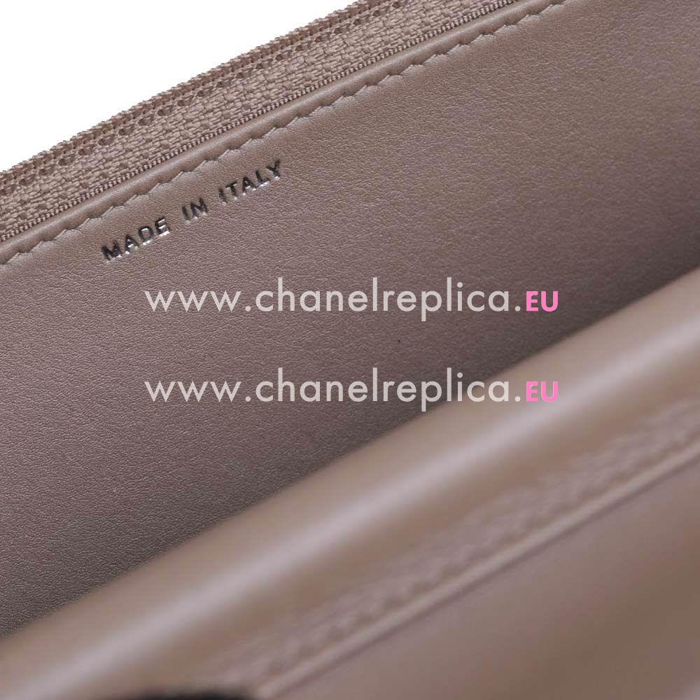 Chanel Classic Boy Lambskin Hand/Shoulder Bag Bare skin C7010908
