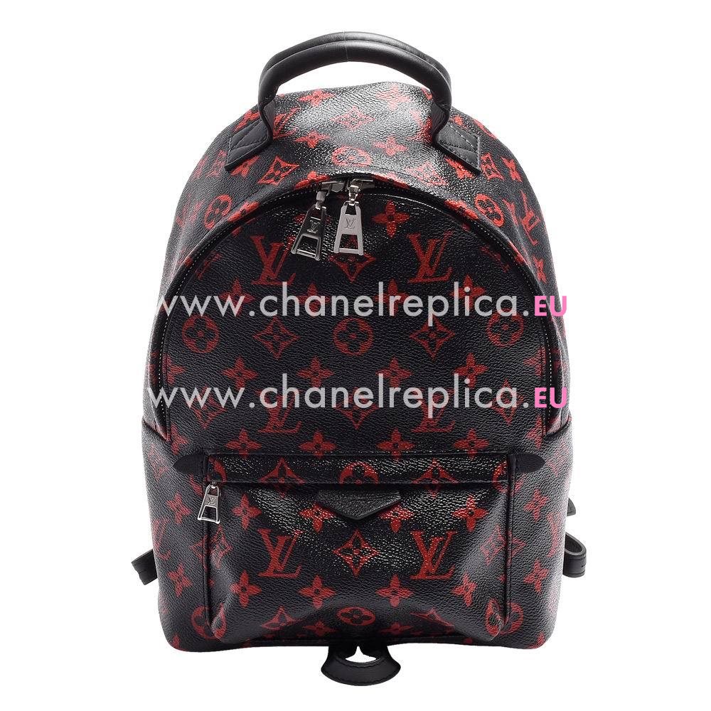 Louis Vuitton Palm Springs PM Calfskin Monogram Canvas Zipper Backpack M41458