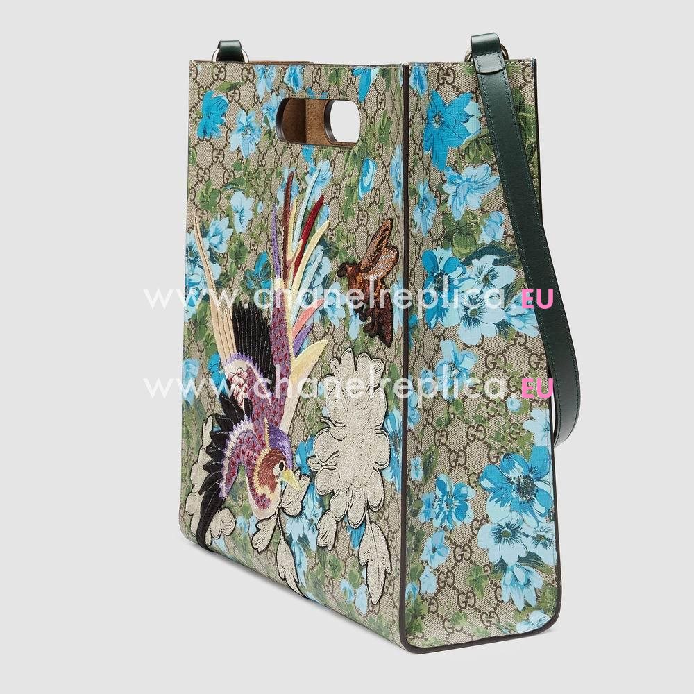 Gucci xl GG Supreme Canvas floral print tote bag 414476 KYSBN 893