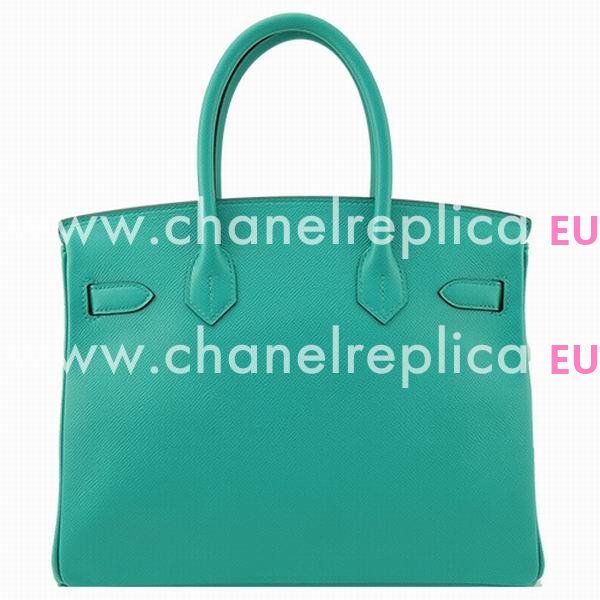 Hermes Birkin 30cm Blue-Grean Epsom Leather GHD H1030LGE