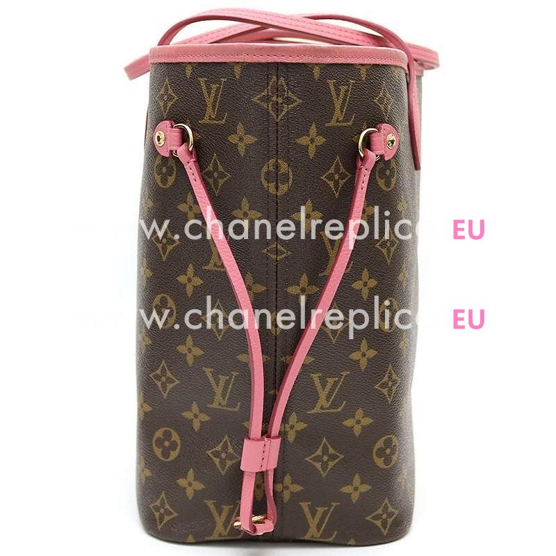 Louis Vuitton Monogram Canvas Neverfull MM Rose M40939