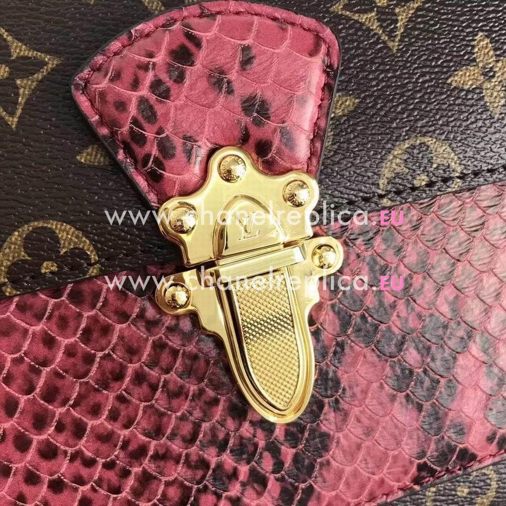 Louis Vuitton Victoire Monogram Canvas Python Bag N93015