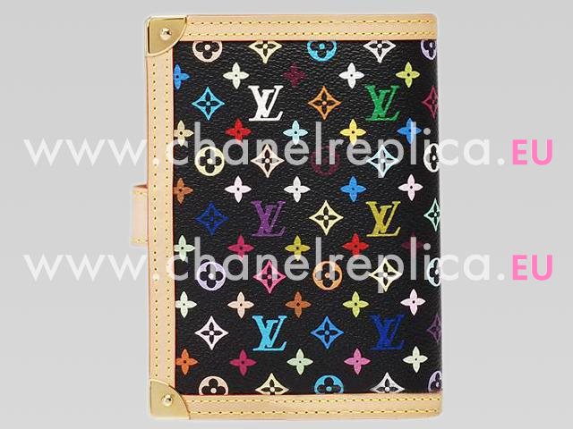 Louis Vuitton Monogram Multicolore Ring Agenda PM R20895