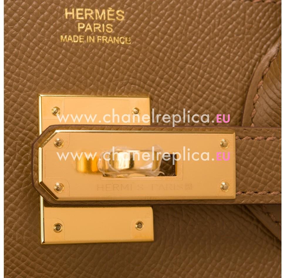 Hermes Alezan Birkin 30cm of Epsom leather with gold hardware HB1030AEG