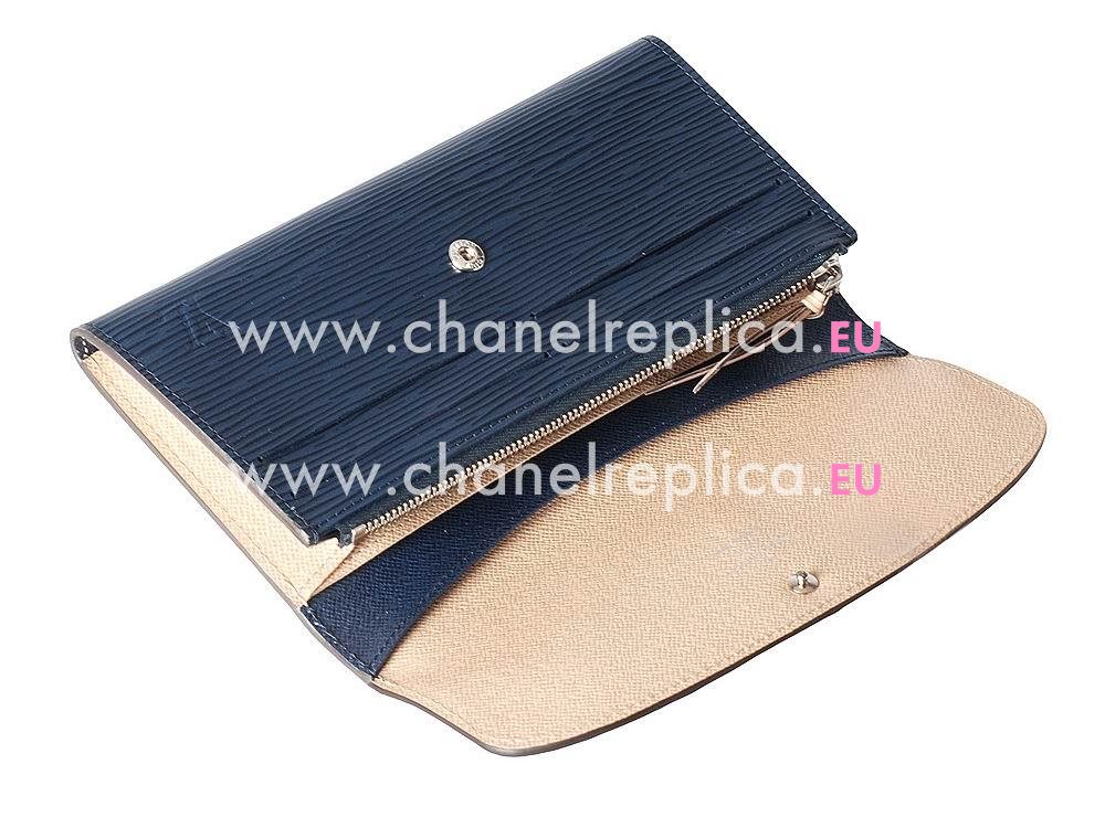 Louis Vuitton Epi Leather Emilie Wallet Blue M60854