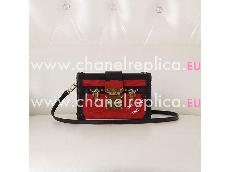LOUIS VUITTON PETITE MALLE IN RED M50013