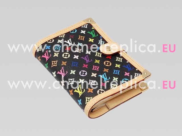 Louis Vuitton Monogram Multicolore Ring Agenda PM R20895