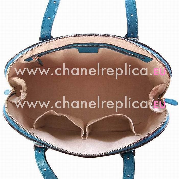 Gucci Emily Guccissima GG Calfskin Bag In Blue G5371542