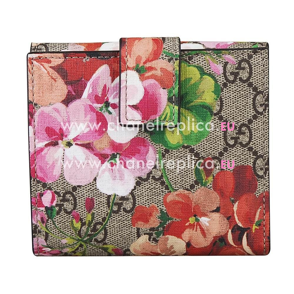 Gucci Supreme Classic GG Flower Calfskin Wallet G7041101
