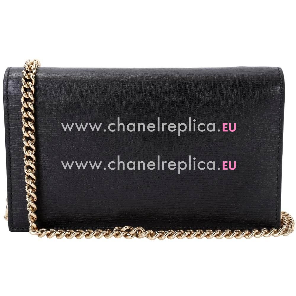 Gucci Icon GG Calfskin Leather Clutch In Black G554924