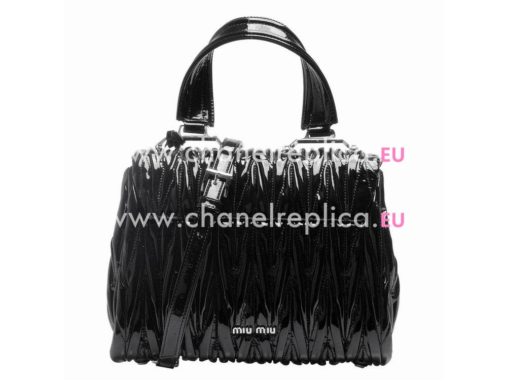 Miu Miu Large Matelasse Lux Nappa Bag Black MI54769