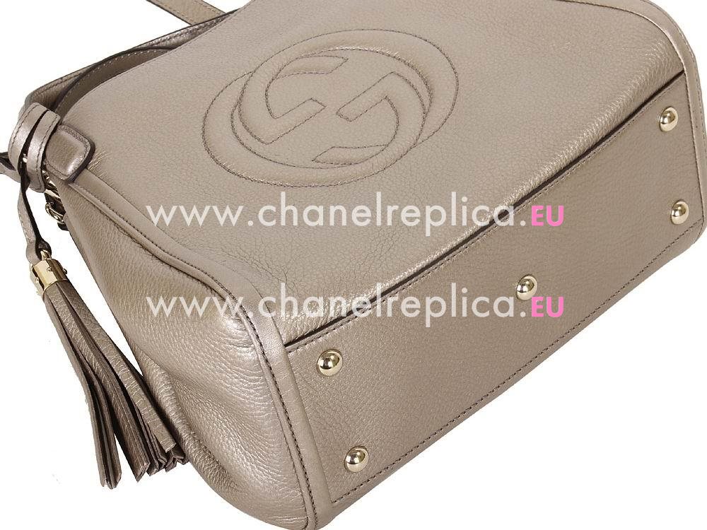 Gucci Soho GG Calfskin Patent Leather Bag Anti Golden G3367515