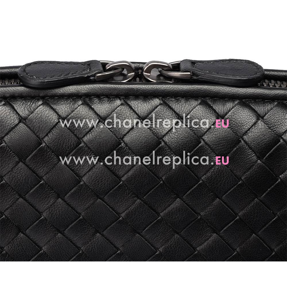 Bottega Veneta Crossbody Classic Nappa Woven Shouldbag Black B4775393