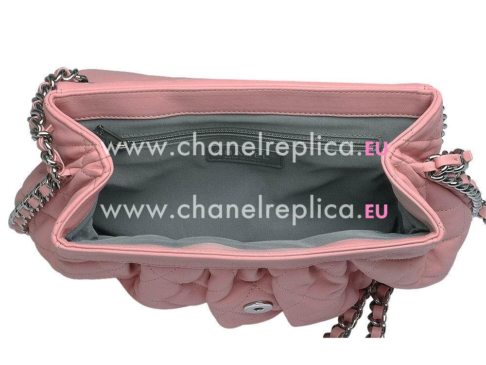 Chanel Quilted Wrinkled Calfskin Leather Crossbody Bag A51453