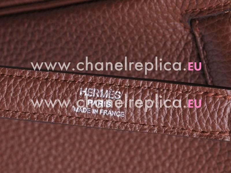 Hermes Kelly 32cm Togo Leather Silver Hardware In Deep Coffee H449107